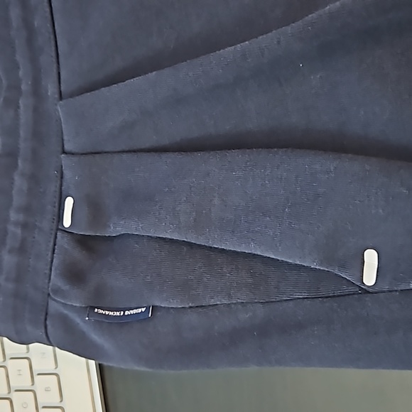 Armani Exchange navy drawstring logo joggers, size medium - Picture 6 of 16
